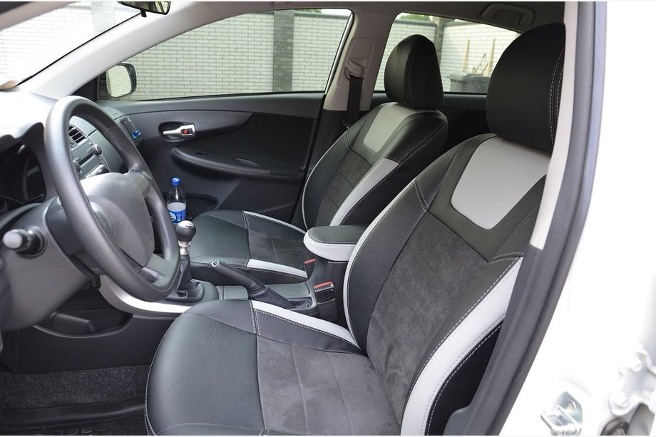 Toyota Corolla 2007-2013 Original Sitzbezüge SoyuzAuto Leather Style Image