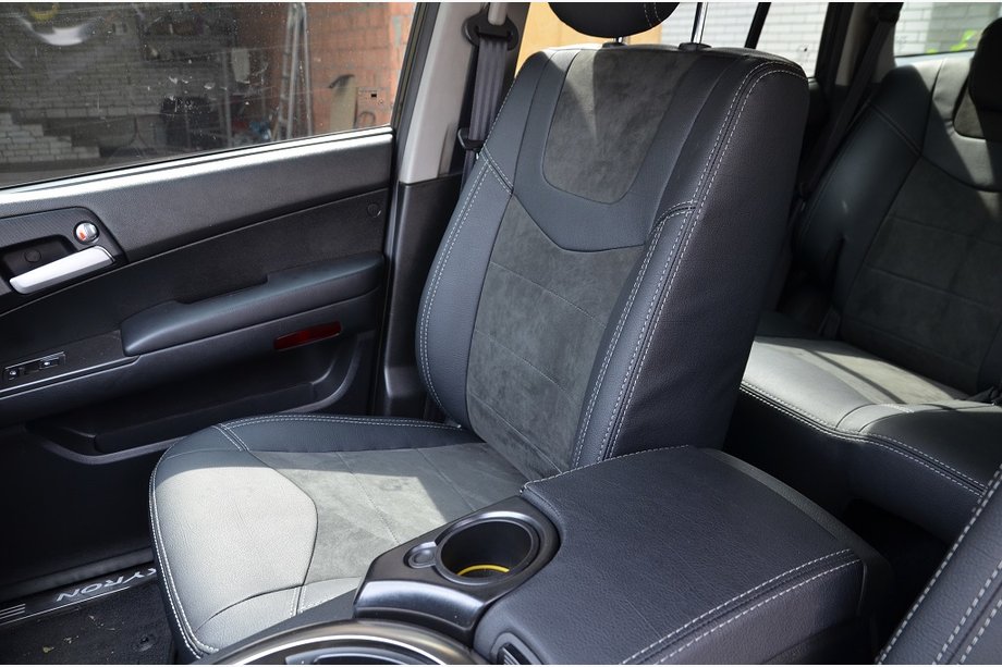 SsangYong Kyron 2005-2014 Autositzbezüge SoyuzAuto Leather Style Image