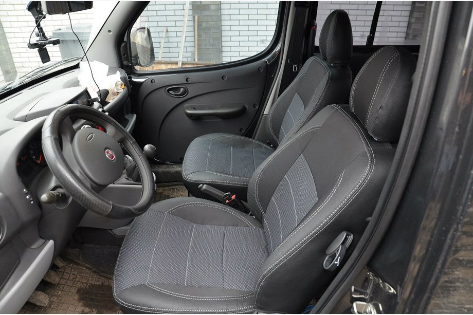 Fiat Doblo I 2005-2010 NEUHEIT!!! Original SoyuzAuto Premium Sitzbezüge (Komplettset) Foto 6