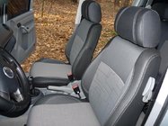 Volkswagen Caddy 2010-2015 Autositzbezüge (Kunstleder↗Stoff, Premium) Vordersitze (1+1) Foto 7