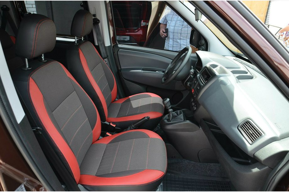 Fiat Doblo II 2010-2022 Autositzbezüge Premium (Kombination, kompletter Innenraum) Foto 1