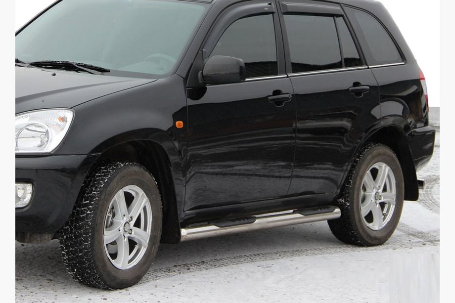Chery Tiggo 1 2005-2016 Seitliche Rohre (2 Stk., Edelstahl) Image