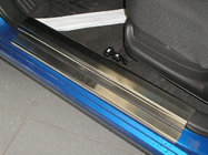 Chevrolet Aveo T250 2005-2011 Einstiegsleisten Nataniko Edelstahl 4 Stk, Standard - Lohmann Band, 0.5 mm Foto 1