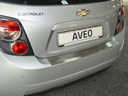 Chevrolet Aveo T300 2011-2020 Heckstoßstangenschutz mit Kante Nataniko (Edelstahl) Foto 1
