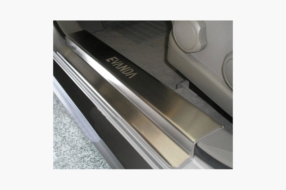Chevrolet Evanda 2000-2006 Einstiegsleisten Abdeckungen NataNika Premium (4 Stk, Edelstahl) Image