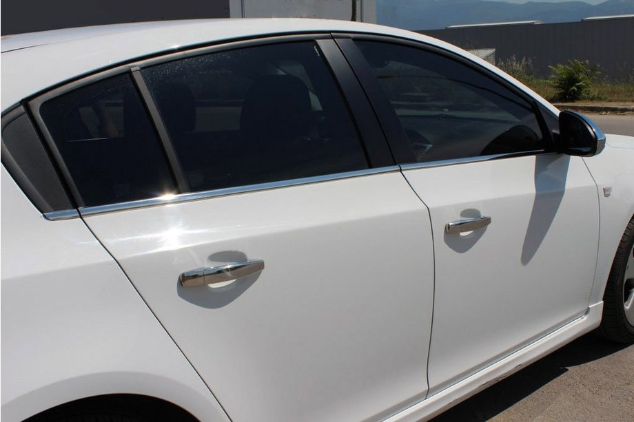 Chevrolet Cruze 2009–2015 Fensterzierleisten Edelstahl HB, Carmos - Türkischer Stahl Image