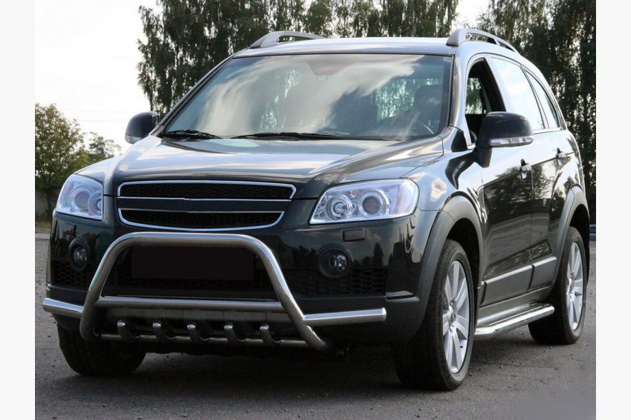 Chevrolet Captiva 2006-2019 Frontbügel WT003-Plus (Edelstahl) Image