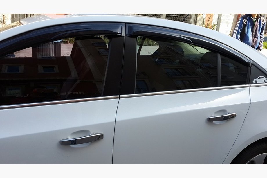 Chevrolet Cruze 2009–2015 Fensterzierleisten Edelstahl Limousine, OmsaLine - Italienischer Edelstahl Foto 4