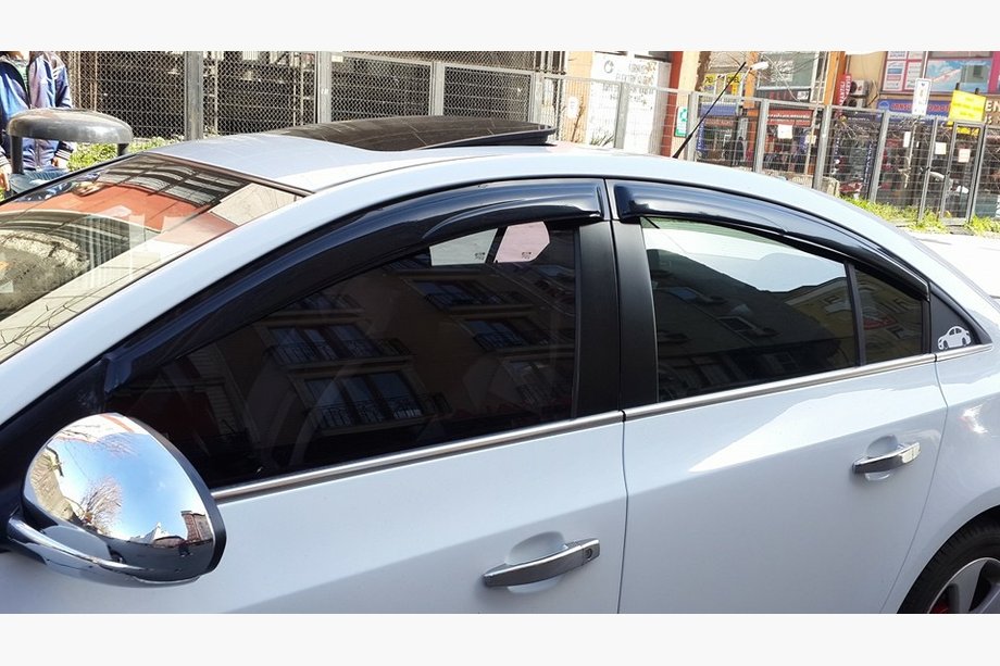 Chevrolet Cruze 2009–2015 Fensterzierleisten Edelstahl Limousine, OmsaLine - Italienischer Edelstahl Foto 2