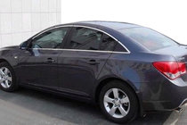 Chevrolet Cruze 2009–2015 Komplette Fensterrahmen Zierleisten (für Sedan Version, Edelstahl) Foto 1