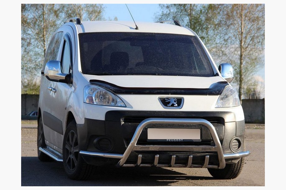 Peugeot Partner Tepee 2008-2018 Frontbügel WT003-Plus (Edelstahl) Image