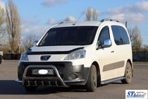 Peugeot Partner Tepee 2008-2018 Frontbügel WT003-Plus (Edelstahl) Foto 2