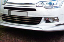 Citroen C-5 2008-2017 Grill Einsätze für Stoßstange (5 Stk, Edelstahl) Foto 1