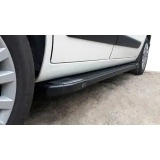 Trittbretter Rainbow Black (2 Stk, Aluminiumprofil) Fiat Fiorino/Qubo 2008-2024 Foto 2