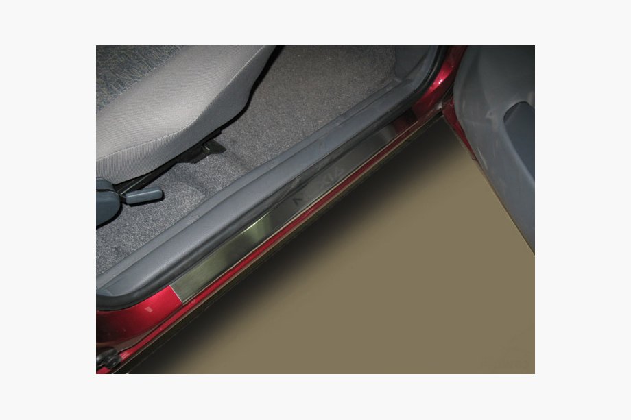 Daewoo Nexia 1995-2016 Einstiegsleisten Abdeckungen Nataniko (4 Stk, Edelstahl) Premium - 3M Klebeband, 0.8 mm Image