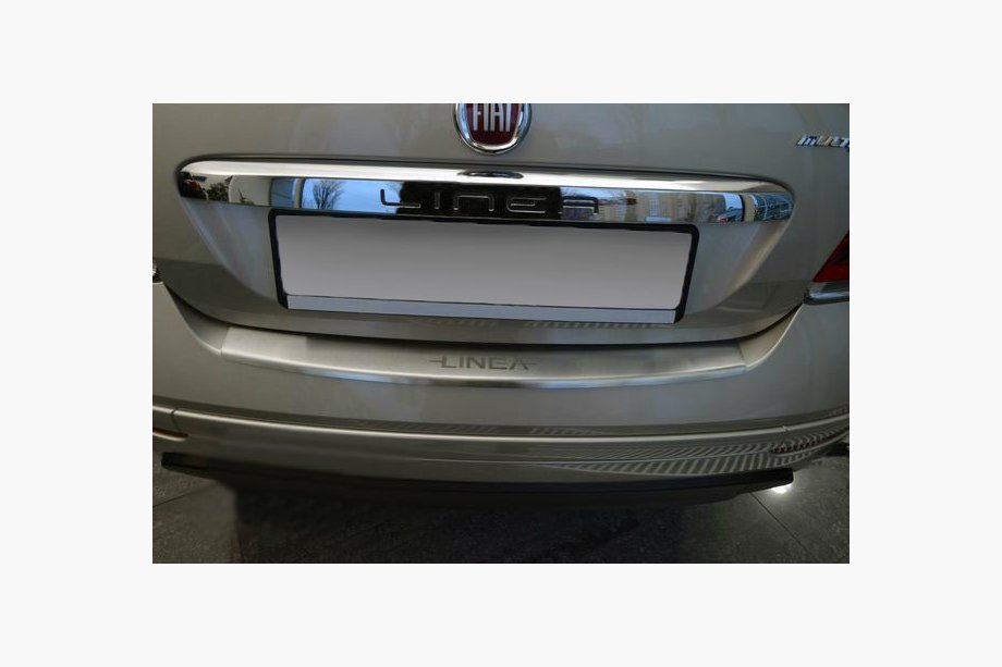 Fiat Punto Grande/EVO 2006-2018 Heckstoßstangenschutz mit Kante Nataniko (2011+, Edelstahl) Image