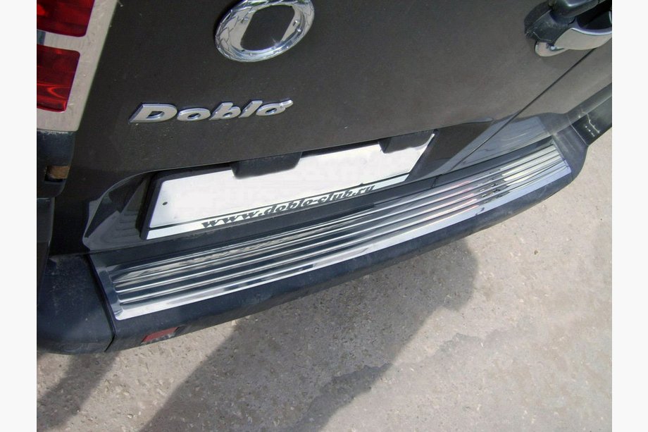 Fiat Doblo I 2005-2010 Heckstoßstangenabdeckung OmsaLine Edelstahl Matt Image