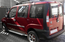 Fiat Doblo I 2005-2010 Trittbretter Allmond Grey (2 Stk., Alu) Foto 3