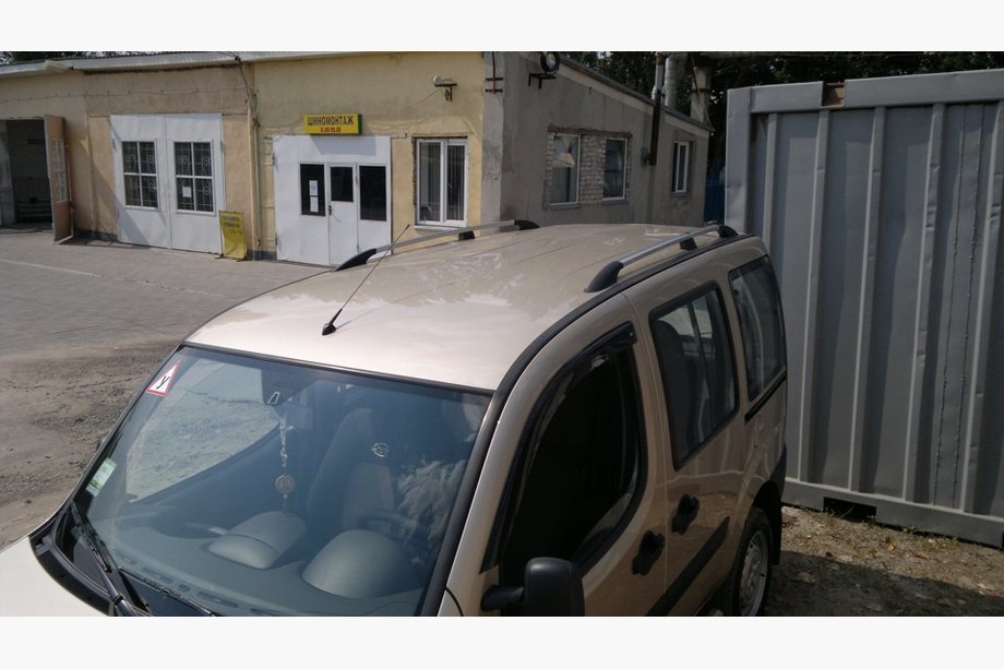 Fiat Doblo I 2001-2005 Dachreling Chrom Metallfüße Foto 10