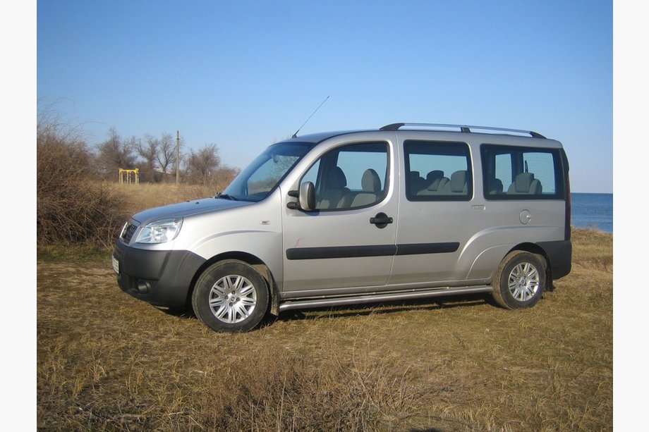 Fiat Doblo I 2001-2005 Dachreling Chrom Metallfüße Foto 15