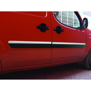 Türleisten Schmale Ausführung (4 Stk, Edelstahl) Fiat Doblo I 2005-2010 Foto 3