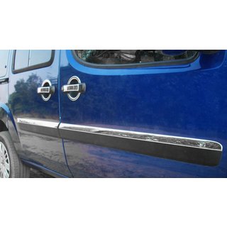 Türleisten Schmale Ausführung (4 Stk, Edelstahl) Fiat Doblo I 2005-2010 Foto 1