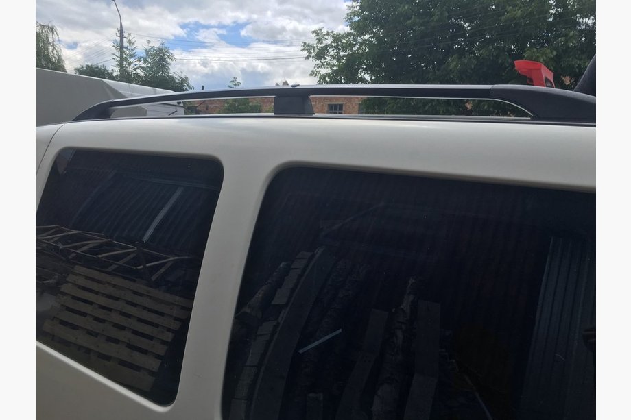 Fiat Doblo I 2005-2010 Dachreling Schwarz Standardbasis, Kunststofffüße Foto 7