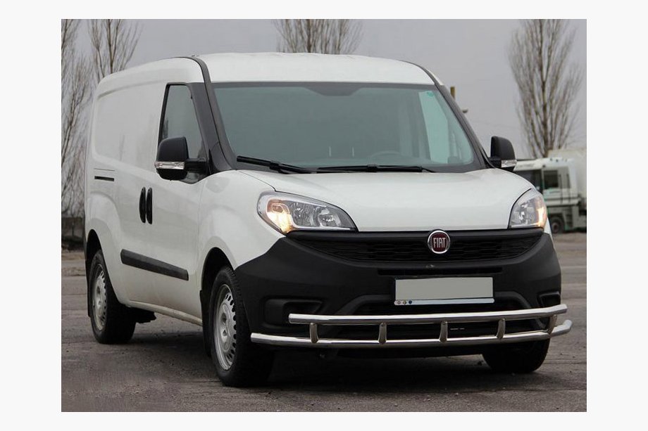 Fiat Doblo II 2010-2022 Frontschutzbügel ST016-3 (Edelstahl) 42/42 mm Image
