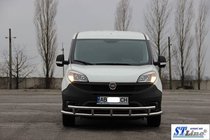 Fiat Doblo II 2010-2022 Frontschutzbügel ST016-3 (Edelstahl) 42/42 mm Foto 3