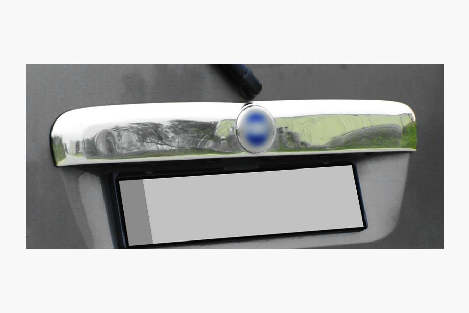 Fiat Doblo I 2005-2010 Chromleiste über dem Kennzeichen (Edelstahl) Carmos - Türkischer Edelstahl Image