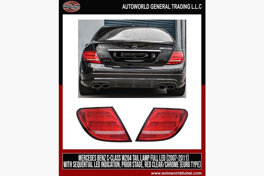 Mercedes C-class W204 2007-2015 LED Rückleuchten (2007-2011, 2 Stück) Image