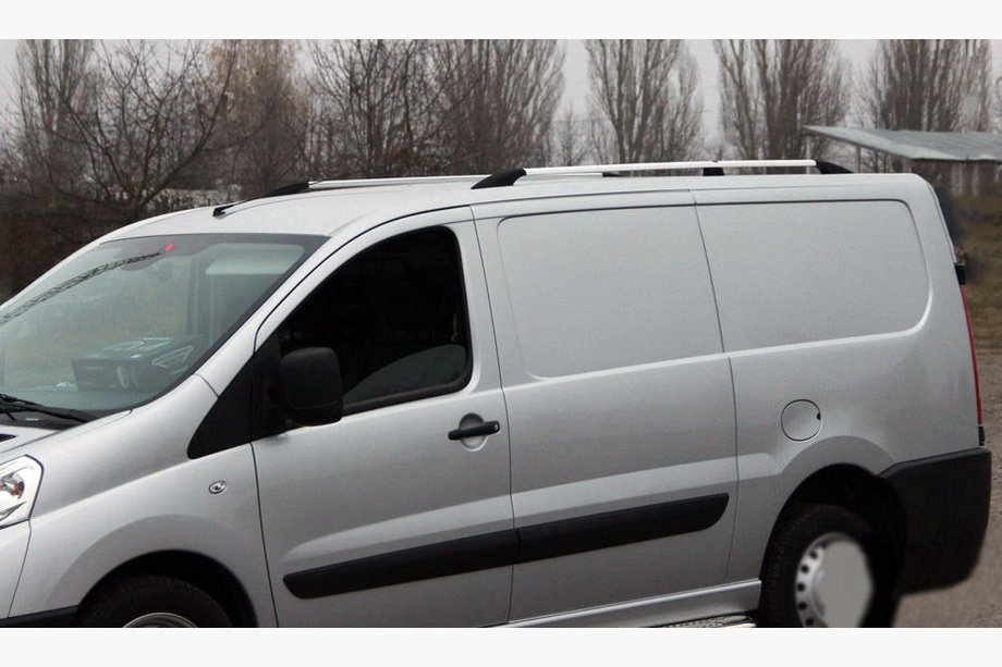 Citroen Jumpy 2007–2017 Dachreling Chrom Kurzbasis, Metallfüße Image