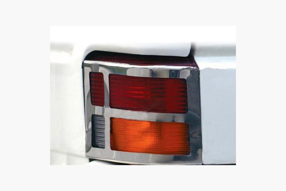 Volkswagen T4 Caravelle/Multivan 1990–2003 Chrom Abdeckungen für Rückleuchten (Edelstahl, Omsa) Foto 1