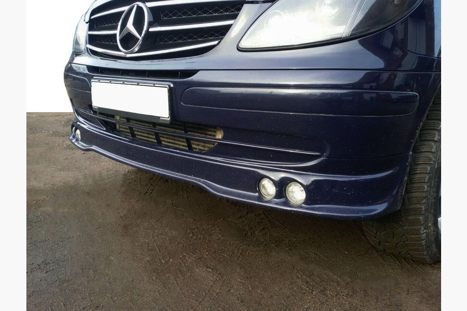 Mercedes Vito W639 2004-2014 Stoßstangenaufsatz mit 4 Scheinwerfern (grundiert zum Lackieren) Image