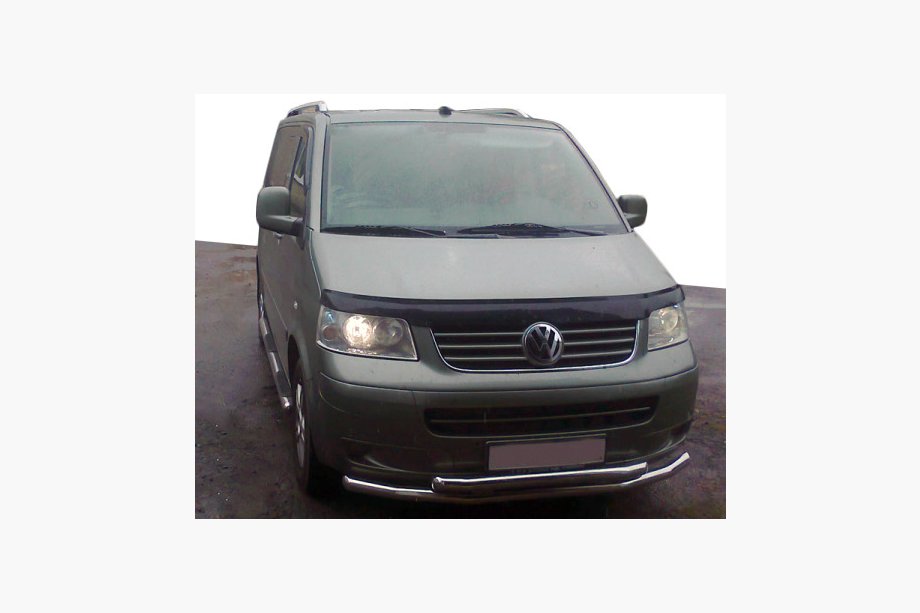 Volkswagen T5 Multivan 2003–2010 Vordere Doppelstoßstange 60/48 mm (Edelstahl) Image