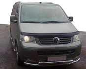 Volkswagen T5 Multivan 2003–2010 Vordere Doppelstoßstange 60/48 mm (Edelstahl) Foto 1