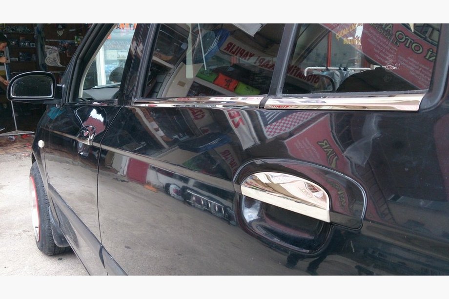 Hyundai Getz 2002- Fensterzierleisten Edelstahl außen (6-tlg.) Carmos - Türkischer Edelstahl Foto 3