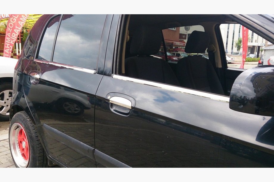Hyundai Getz 2002- Fensterzierleisten Edelstahl außen (6-tlg.) Image