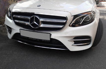 Mercedes E-class W213 2016-2023 Seitliche Edelstahl-Abdeckungen für vordere Stoßstange 2016-2019 Foto 2