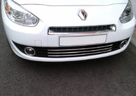 Renault Fluence 2009-2016 Chrom Zierleisten für Kühlergrill Stoßstange (2009-2013, Edelstahl) Foto 1