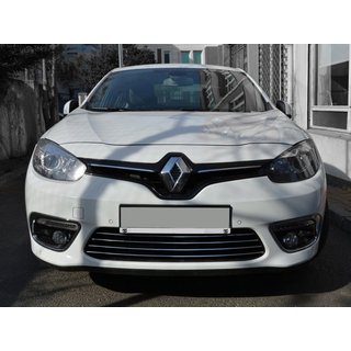 Zierleisten für Kühlergrill Stoßstange (2013↗, Edelstahl) Renault Fluence 2009-2016 Foto 1