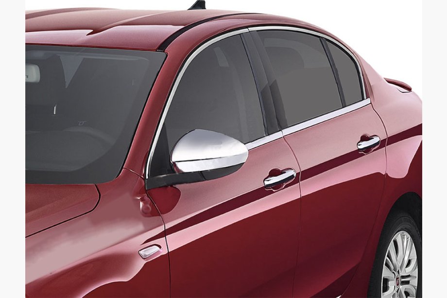 Fiat Tipo 2016- Komplette Fensterumrandung Edelstahl Image