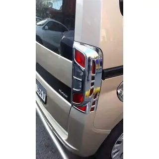 Chrom Rückleuchten Abdeckung mit Biegung (2 Stk, Kunststoff) Peugeot Bipper 2008-2017 Foto 3