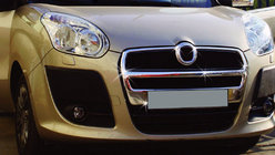 Fiat Doblo II 2010-2022 Kühlergrill Blenden (2010-2015, komplett, Edelstahl) Carmos - Türkischer Edelstahl Foto 1