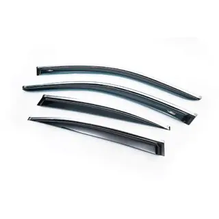Windabweiser mit Chromleisten SD (4 Stk, HIC) BMW 5 Series E60/E61 2003-2010 Foto 1