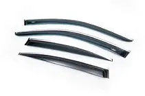 BMW 5 Series E60/E61 2003-2010 Windabweiser mit Chromleisten SD (4 Stk, HIC) Foto 1