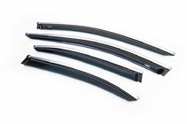 Mercedes E-class W213 2016-2023 Windabweiser mit Chromleisten SD (4 Stk, HIC) Foto 1