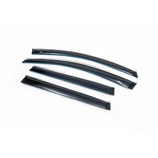 Windabweiser mit Chromleisten (4 Stk, HIC) Volvo XC70 2007-2013 Foto 1