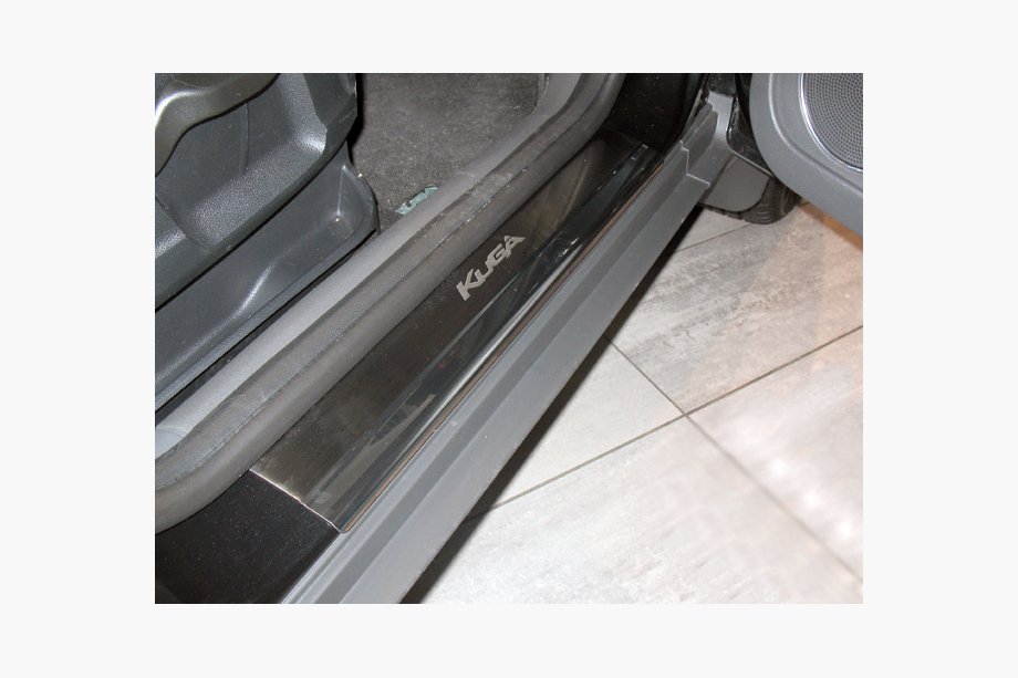 Ford Kuga 2008-2013 Einstiegsleisten Abdeckungen Nataniko (4 Stk., Edelstahl) Premium - 3M Band, 0.8mm Image