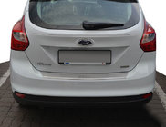 Ford Focus III 2011-2017 Heckstoßstangenschutz mit Kante Natanika (Edelstahl) 2011-2018, Kombi Foto 1